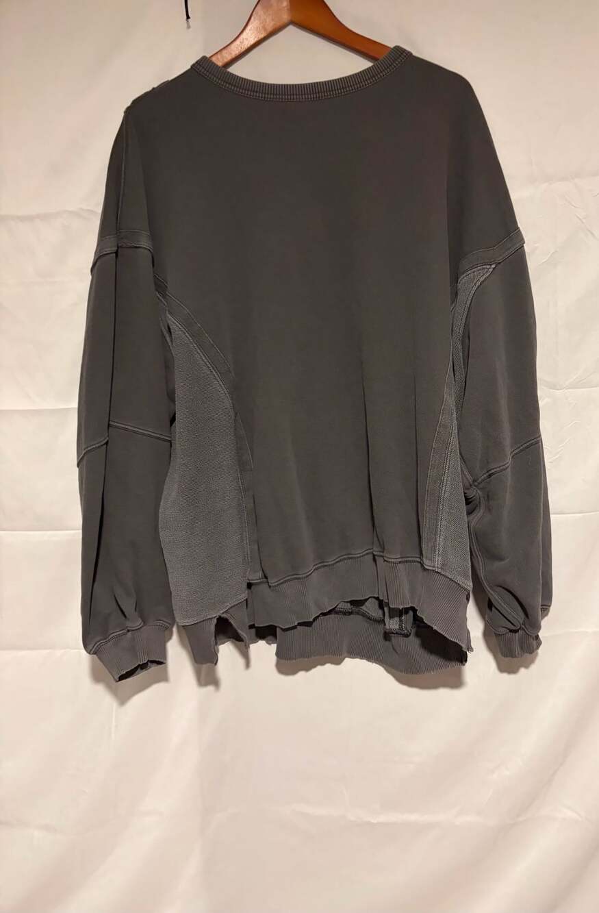 Aerie Oversized Panel Sweatshirt with Back Lace Detail